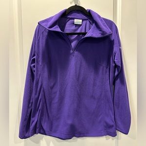 Purple Columbia Fleece Half Zip